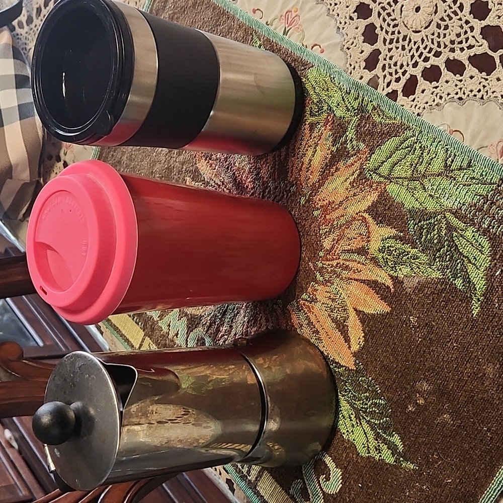 Bonjour coffee maker vintage an 2 cups bundle